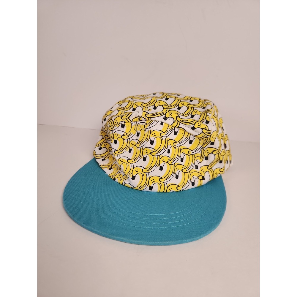 Truth Finish It Hat Cap Strap Back Anti Smoking Sad Banana 5 Panel Blue Yellow
